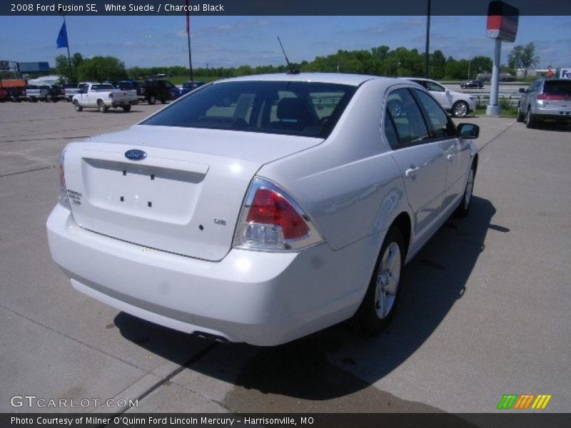 White Suede / Charcoal Black 2008 Ford Fusion SE