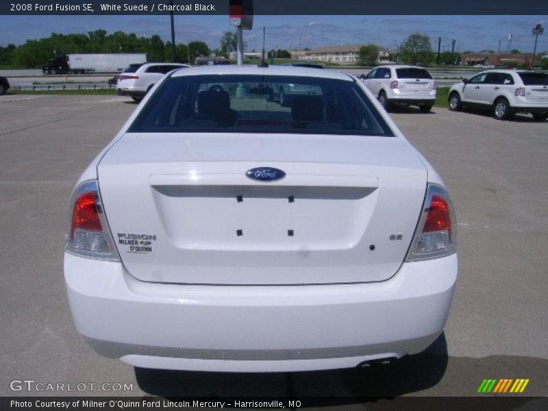 White Suede / Charcoal Black 2008 Ford Fusion SE