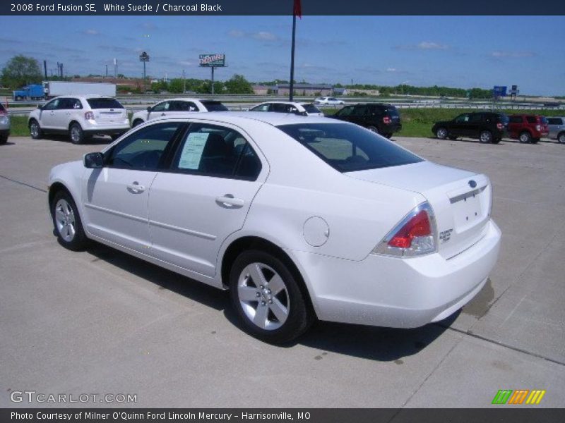 White Suede / Charcoal Black 2008 Ford Fusion SE