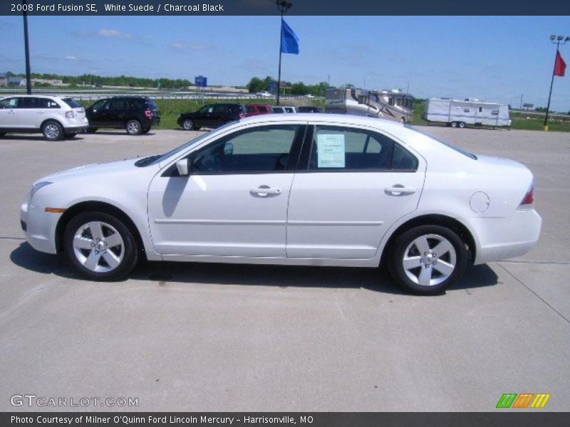 White Suede / Charcoal Black 2008 Ford Fusion SE