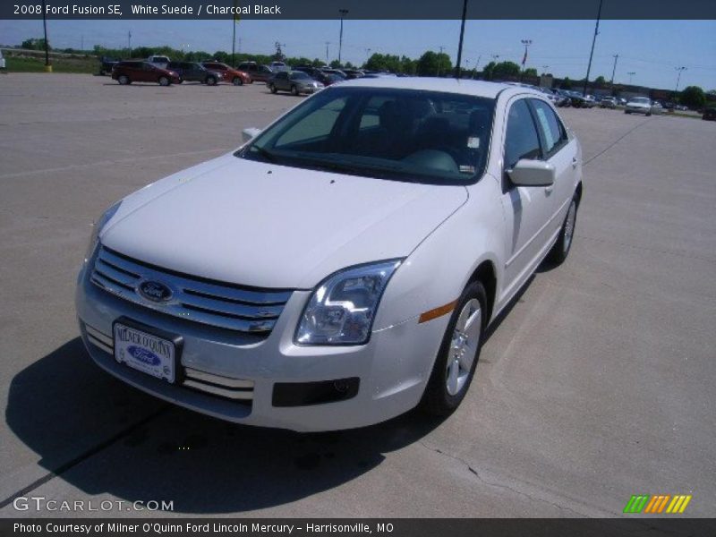 White Suede / Charcoal Black 2008 Ford Fusion SE