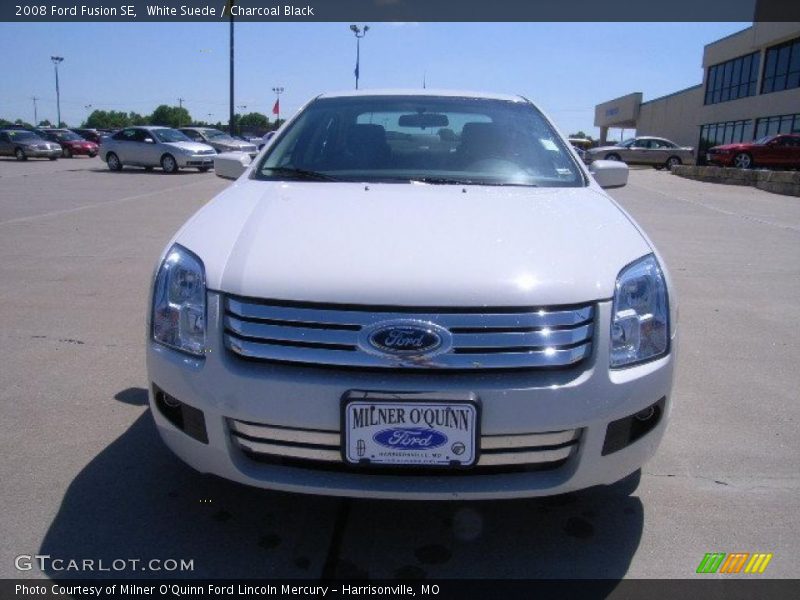 White Suede / Charcoal Black 2008 Ford Fusion SE