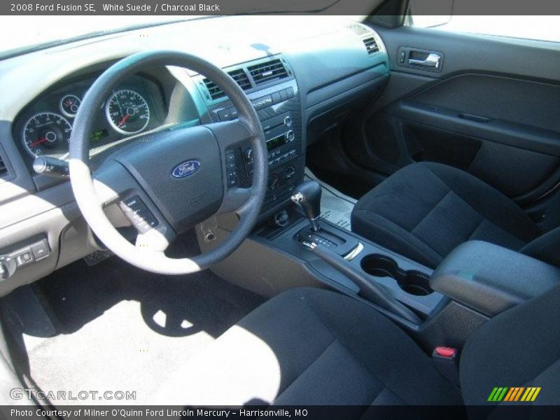 White Suede / Charcoal Black 2008 Ford Fusion SE
