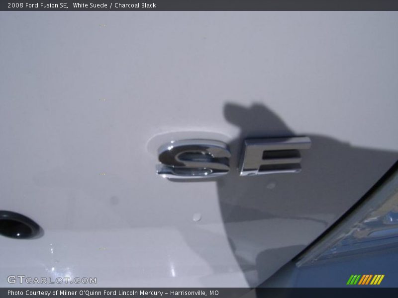 White Suede / Charcoal Black 2008 Ford Fusion SE