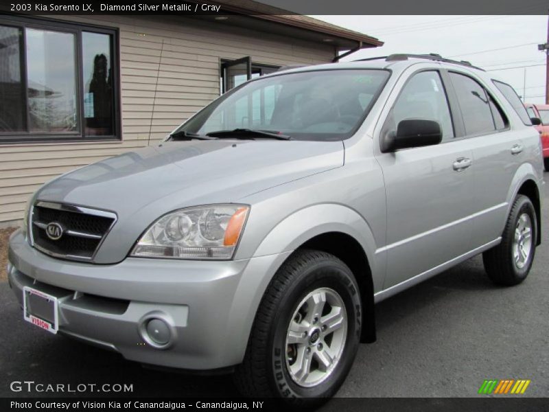 Diamond Silver Metallic / Gray 2003 Kia Sorento LX