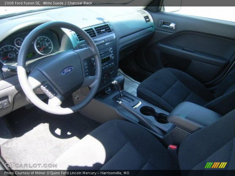 White Suede / Charcoal Black 2008 Ford Fusion SE