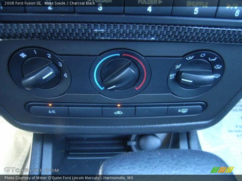 White Suede / Charcoal Black 2008 Ford Fusion SE
