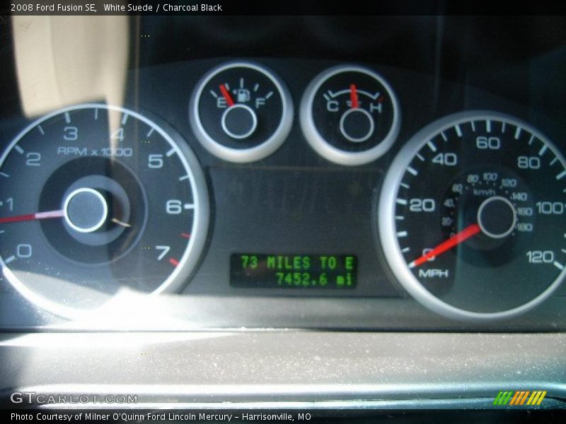 White Suede / Charcoal Black 2008 Ford Fusion SE