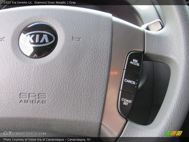 Diamond Silver Metallic / Gray 2003 Kia Sorento LX