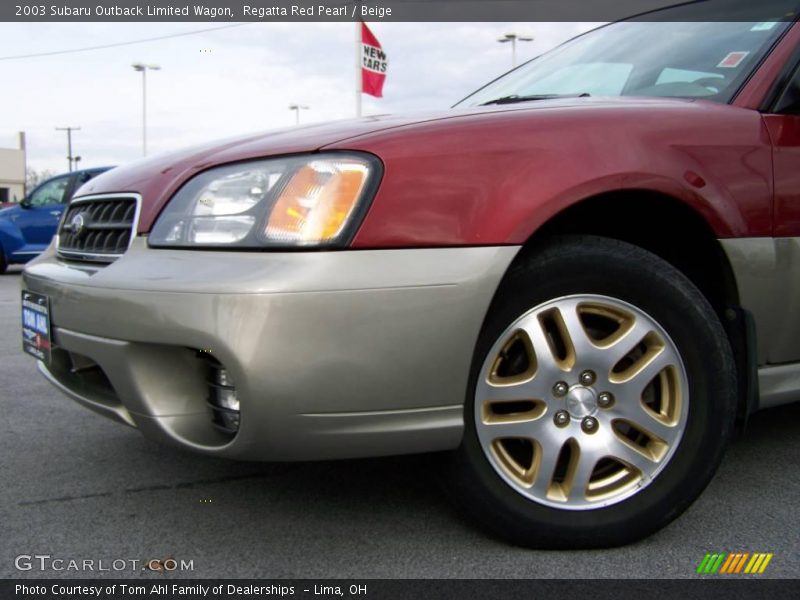Regatta Red Pearl / Beige 2003 Subaru Outback Limited Wagon