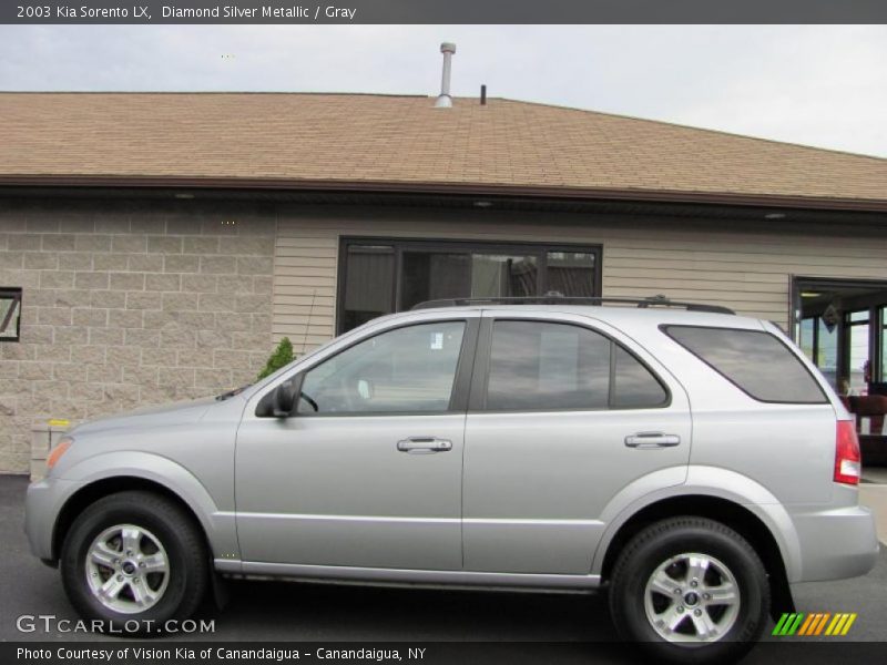 Diamond Silver Metallic / Gray 2003 Kia Sorento LX