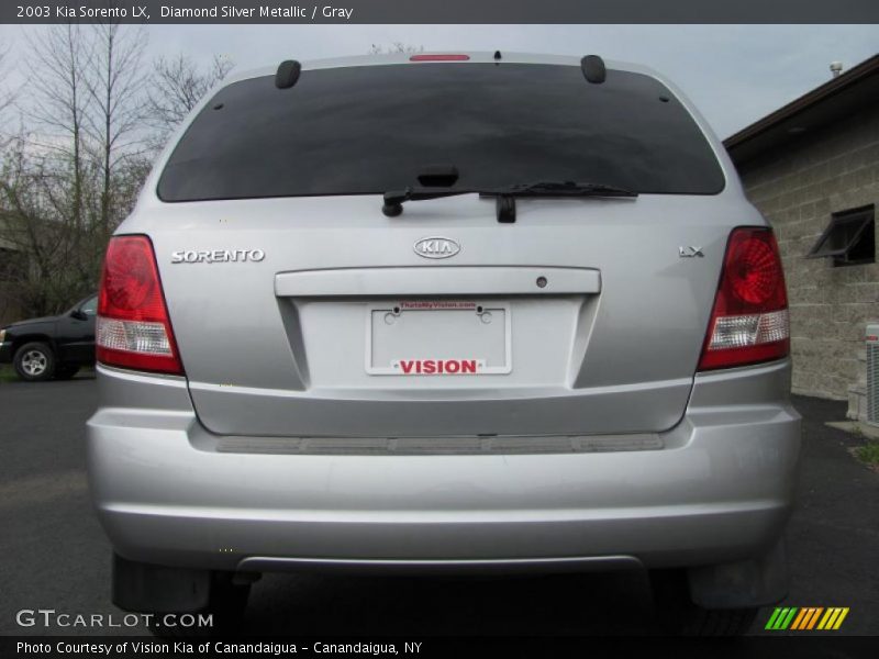 Diamond Silver Metallic / Gray 2003 Kia Sorento LX