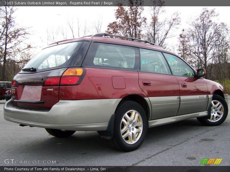 Regatta Red Pearl / Beige 2003 Subaru Outback Limited Wagon
