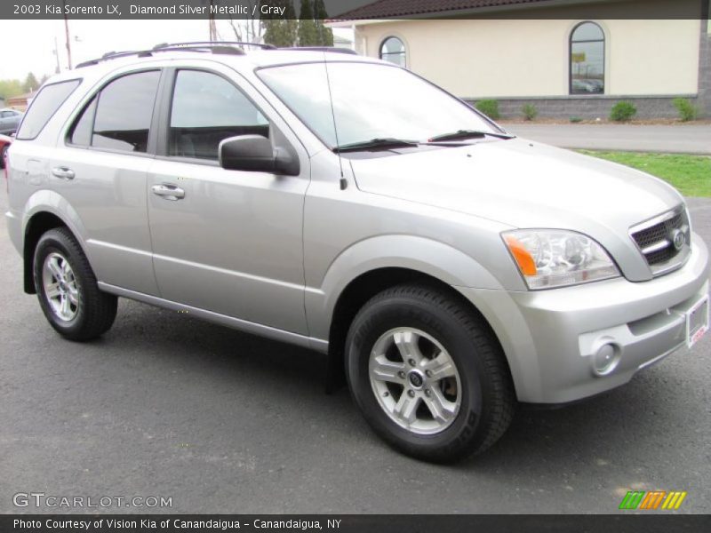 Diamond Silver Metallic / Gray 2003 Kia Sorento LX