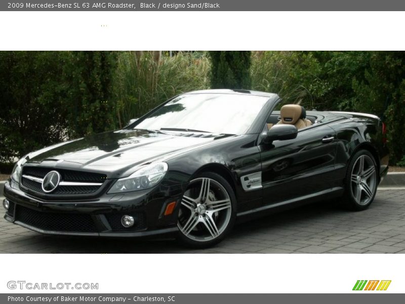 Black / designo Sand/Black 2009 Mercedes-Benz SL 63 AMG Roadster