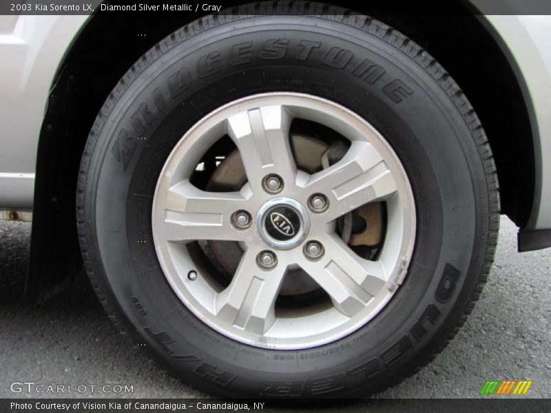 Diamond Silver Metallic / Gray 2003 Kia Sorento LX