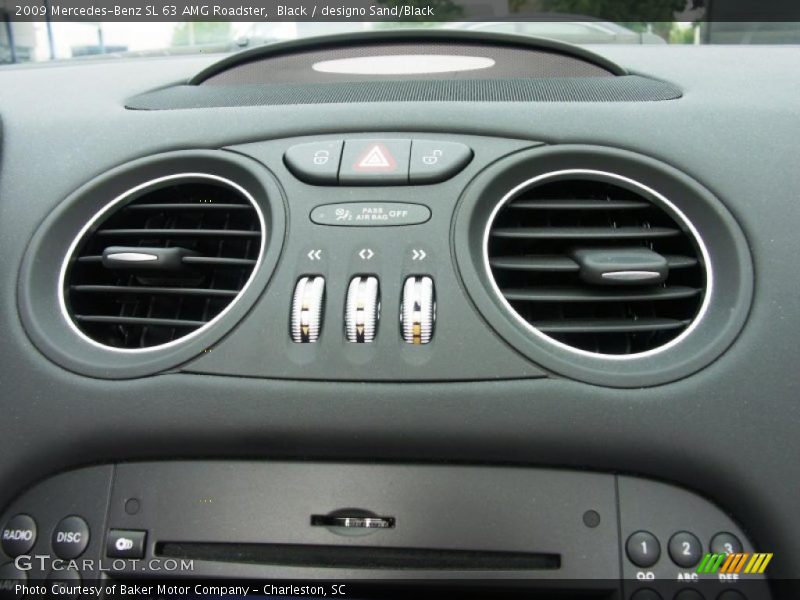 Black / designo Sand/Black 2009 Mercedes-Benz SL 63 AMG Roadster