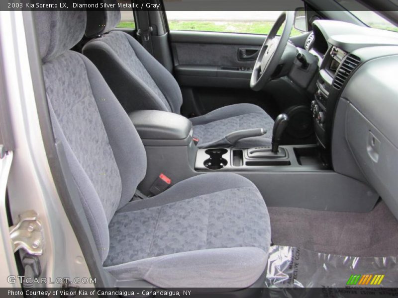 Diamond Silver Metallic / Gray 2003 Kia Sorento LX