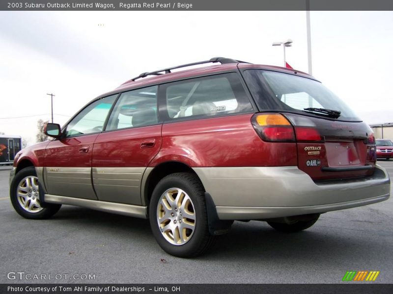 Regatta Red Pearl / Beige 2003 Subaru Outback Limited Wagon