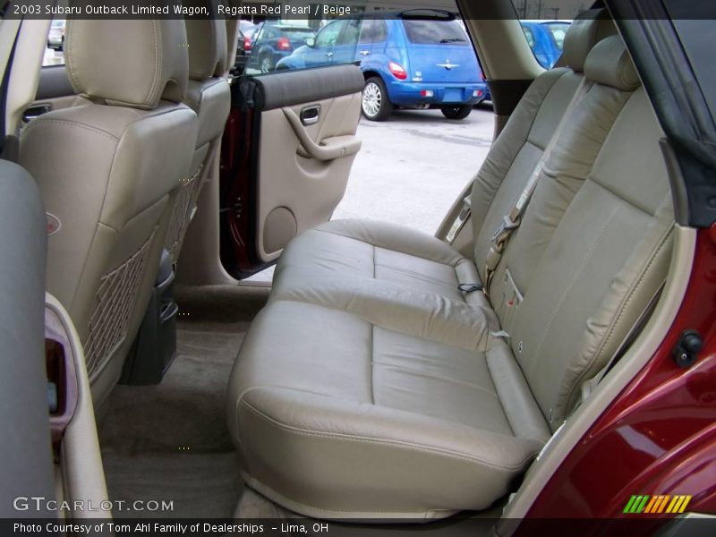 Regatta Red Pearl / Beige 2003 Subaru Outback Limited Wagon