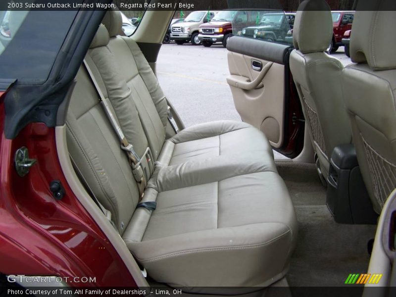 Regatta Red Pearl / Beige 2003 Subaru Outback Limited Wagon
