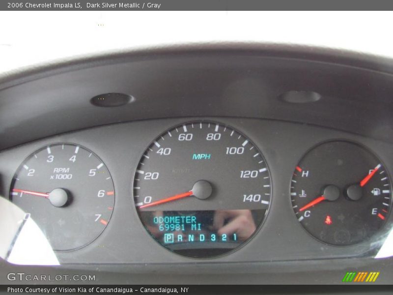 Dark Silver Metallic / Gray 2006 Chevrolet Impala LS