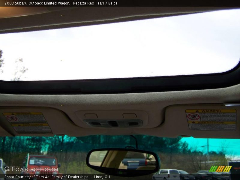 Regatta Red Pearl / Beige 2003 Subaru Outback Limited Wagon