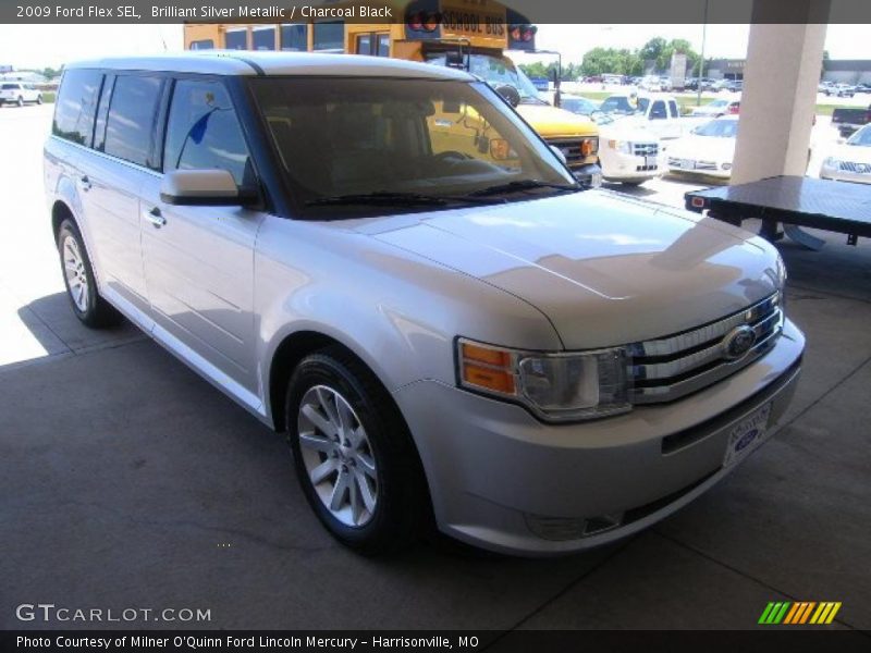 Brilliant Silver Metallic / Charcoal Black 2009 Ford Flex SEL