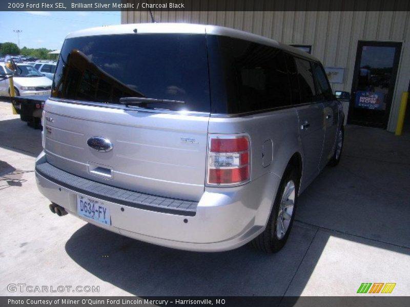 Brilliant Silver Metallic / Charcoal Black 2009 Ford Flex SEL