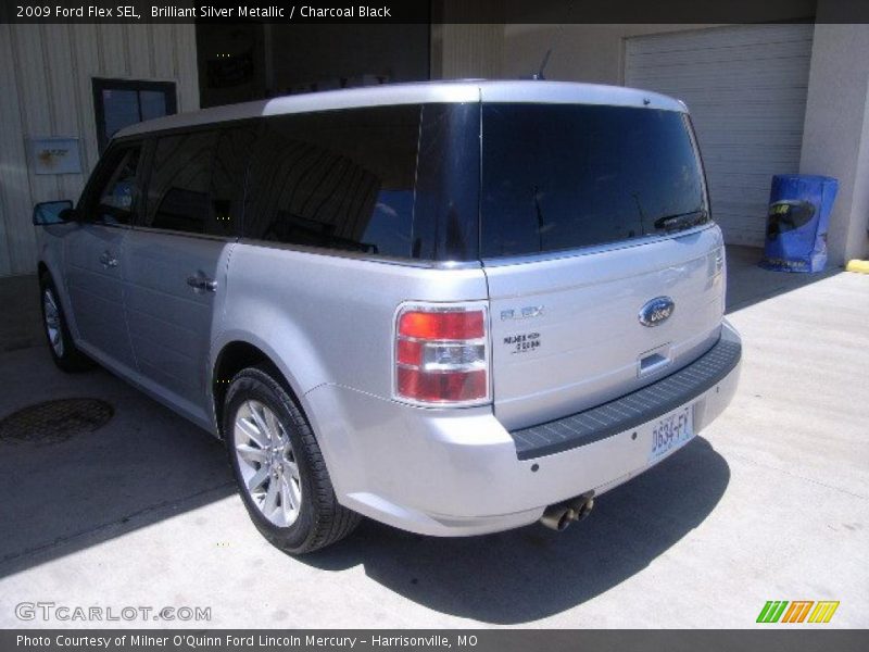 Brilliant Silver Metallic / Charcoal Black 2009 Ford Flex SEL
