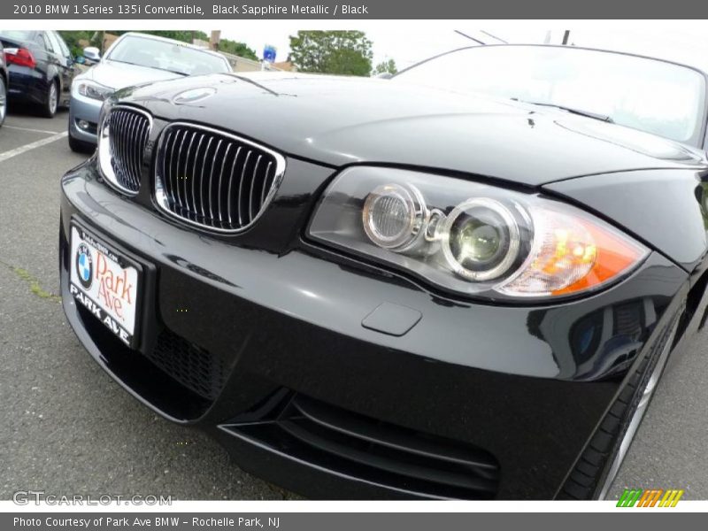 Black Sapphire Metallic / Black 2010 BMW 1 Series 135i Convertible