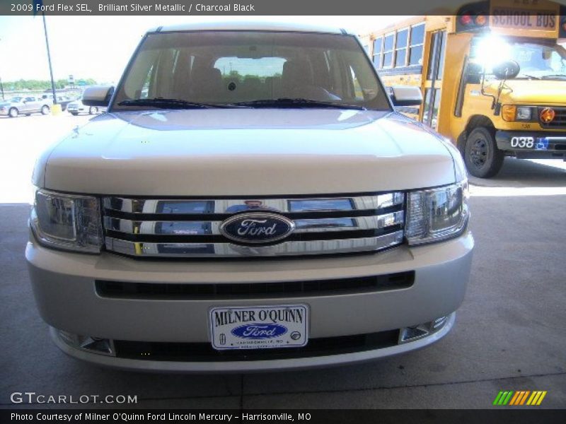Brilliant Silver Metallic / Charcoal Black 2009 Ford Flex SEL