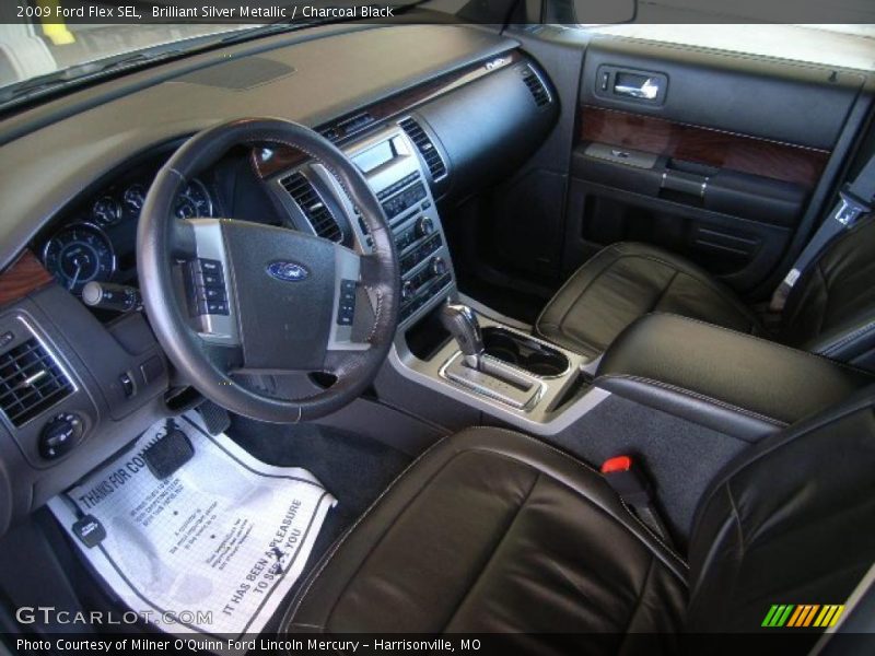 Brilliant Silver Metallic / Charcoal Black 2009 Ford Flex SEL