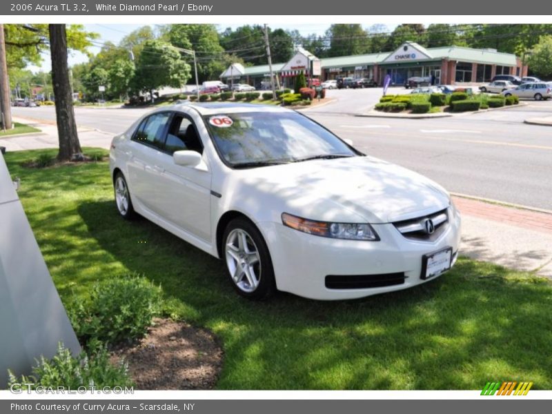 White Diamond Pearl / Ebony 2006 Acura TL 3.2