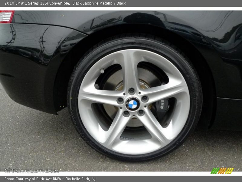 Black Sapphire Metallic / Black 2010 BMW 1 Series 135i Convertible