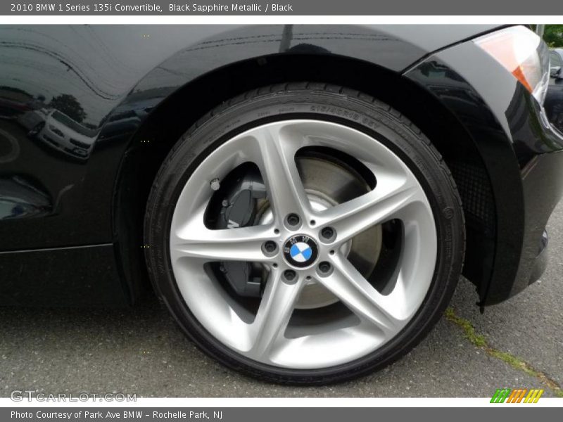 Black Sapphire Metallic / Black 2010 BMW 1 Series 135i Convertible