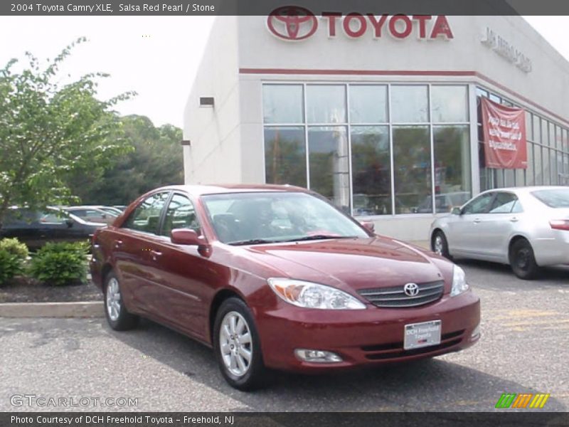 Salsa Red Pearl / Stone 2004 Toyota Camry XLE