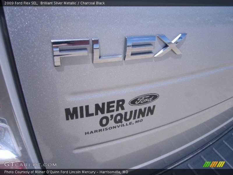 Brilliant Silver Metallic / Charcoal Black 2009 Ford Flex SEL