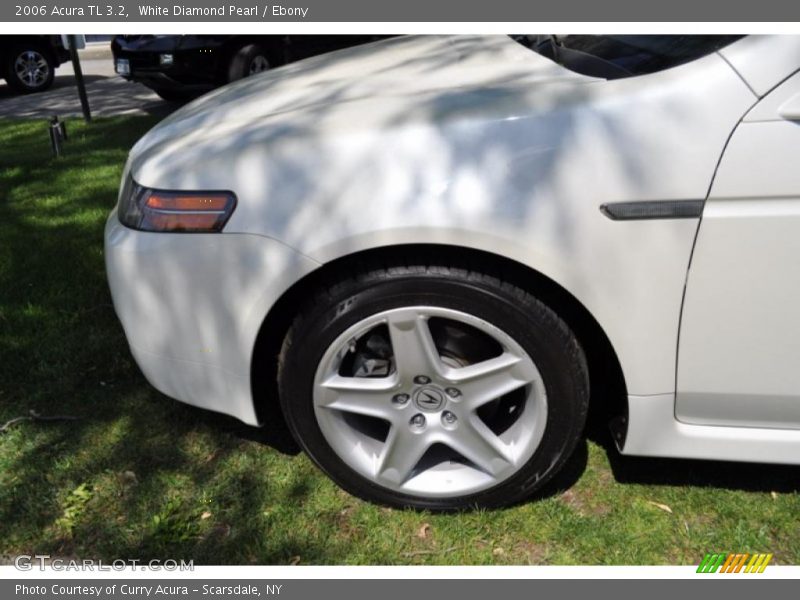 White Diamond Pearl / Ebony 2006 Acura TL 3.2
