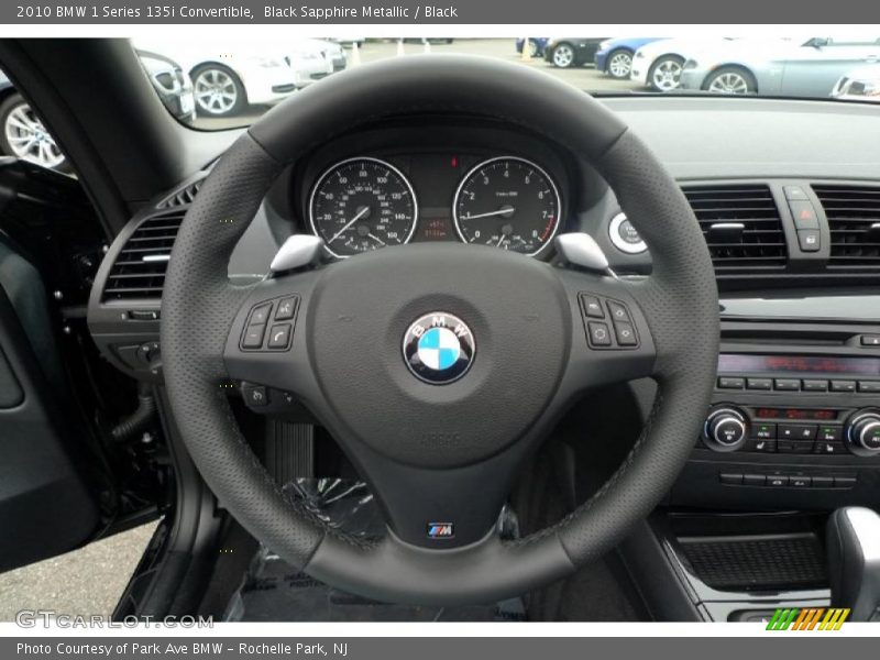 Black Sapphire Metallic / Black 2010 BMW 1 Series 135i Convertible