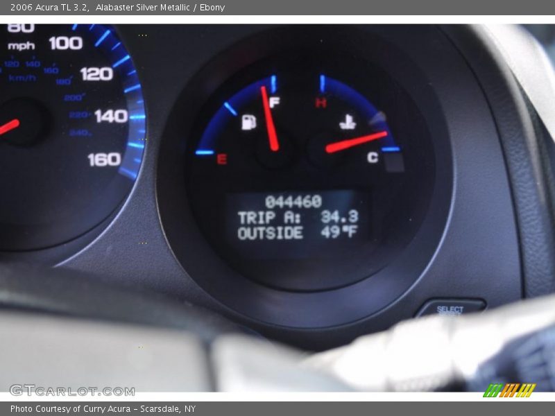 Alabaster Silver Metallic / Ebony 2006 Acura TL 3.2