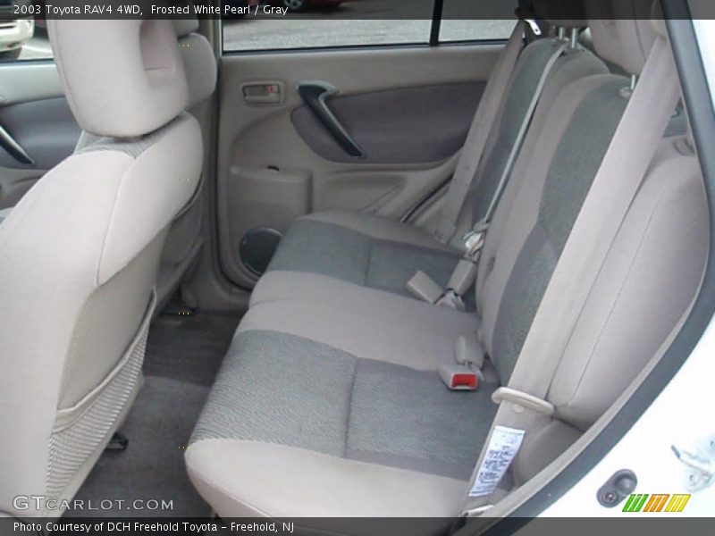 Frosted White Pearl / Gray 2003 Toyota RAV4 4WD