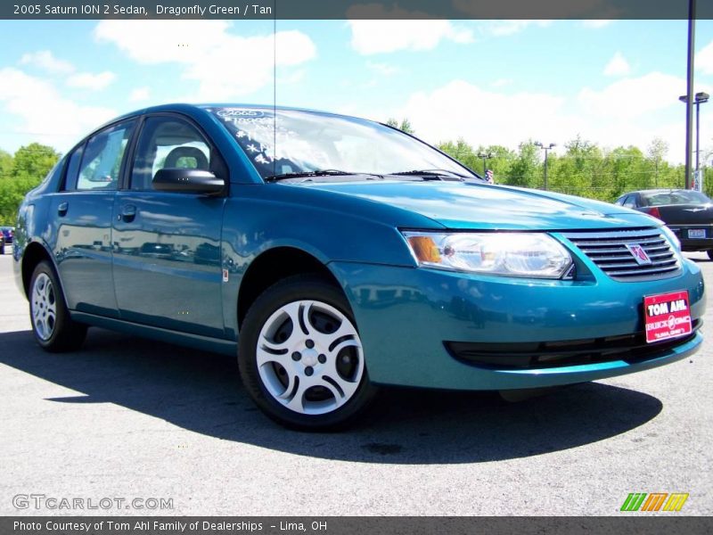 Dragonfly Green / Tan 2005 Saturn ION 2 Sedan