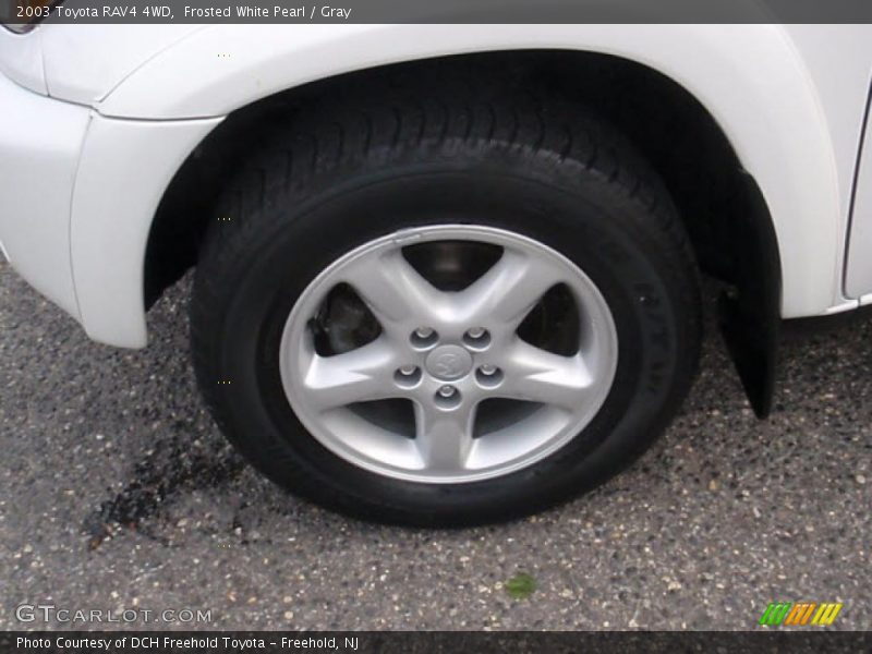 Frosted White Pearl / Gray 2003 Toyota RAV4 4WD