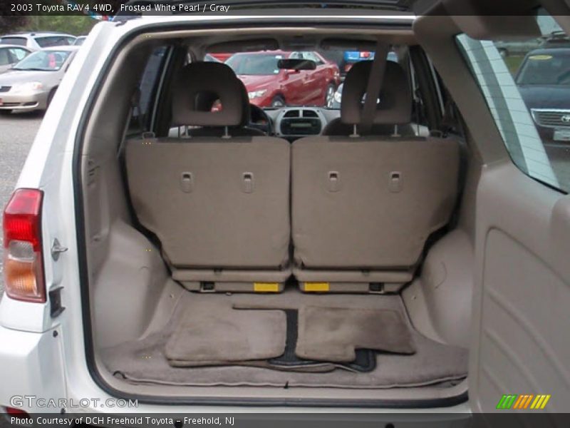 Frosted White Pearl / Gray 2003 Toyota RAV4 4WD