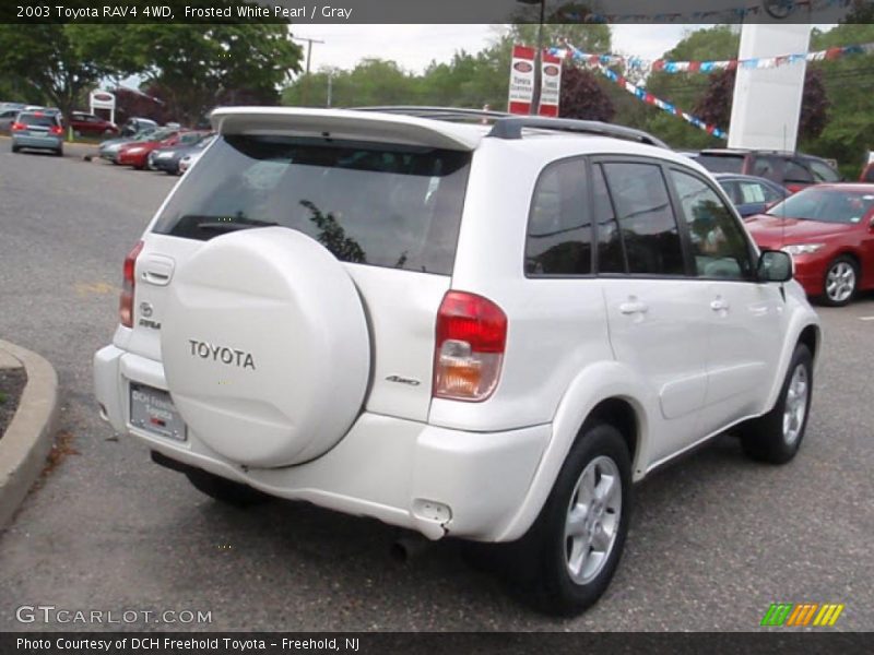 Frosted White Pearl / Gray 2003 Toyota RAV4 4WD