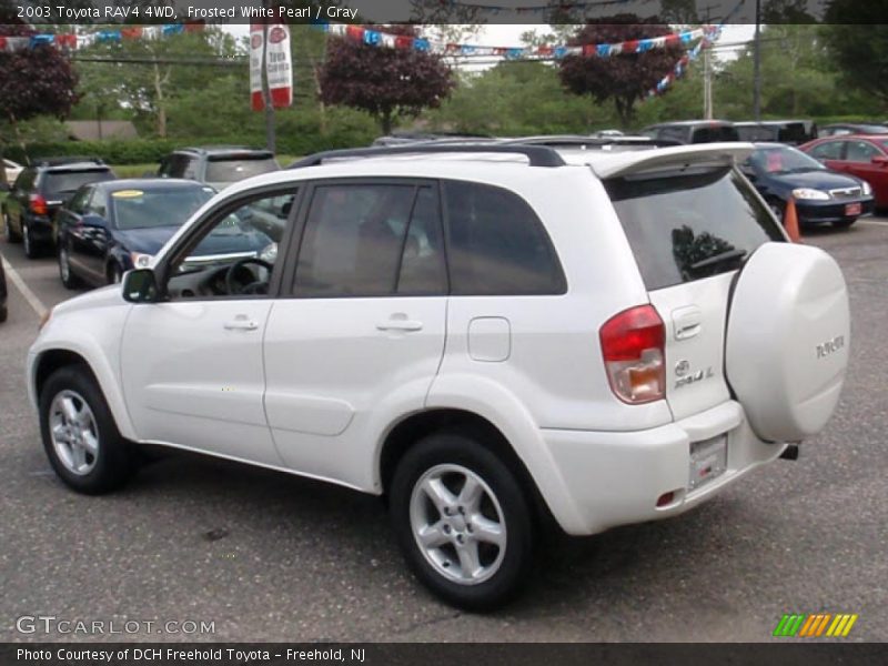 Frosted White Pearl / Gray 2003 Toyota RAV4 4WD