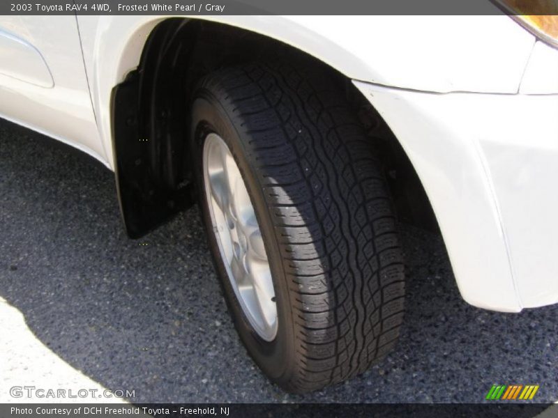 Frosted White Pearl / Gray 2003 Toyota RAV4 4WD