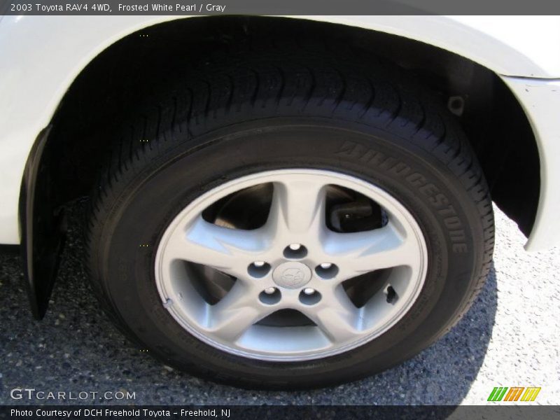Frosted White Pearl / Gray 2003 Toyota RAV4 4WD