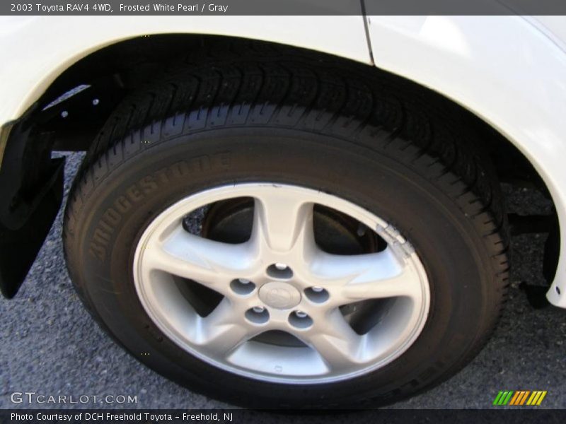 Frosted White Pearl / Gray 2003 Toyota RAV4 4WD
